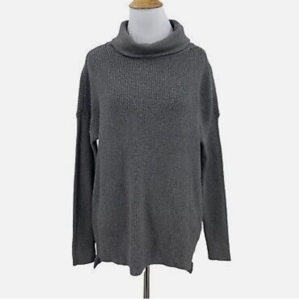 Devotion by Cyrus Charcoal Sweater Turtleneck Oversized
Ribbed Cowelneck Sz S